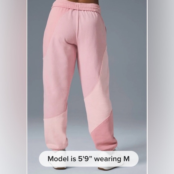 Alo yoga make waves sweatpants Sunset Pink Tonal medium - Picture 2 of 13